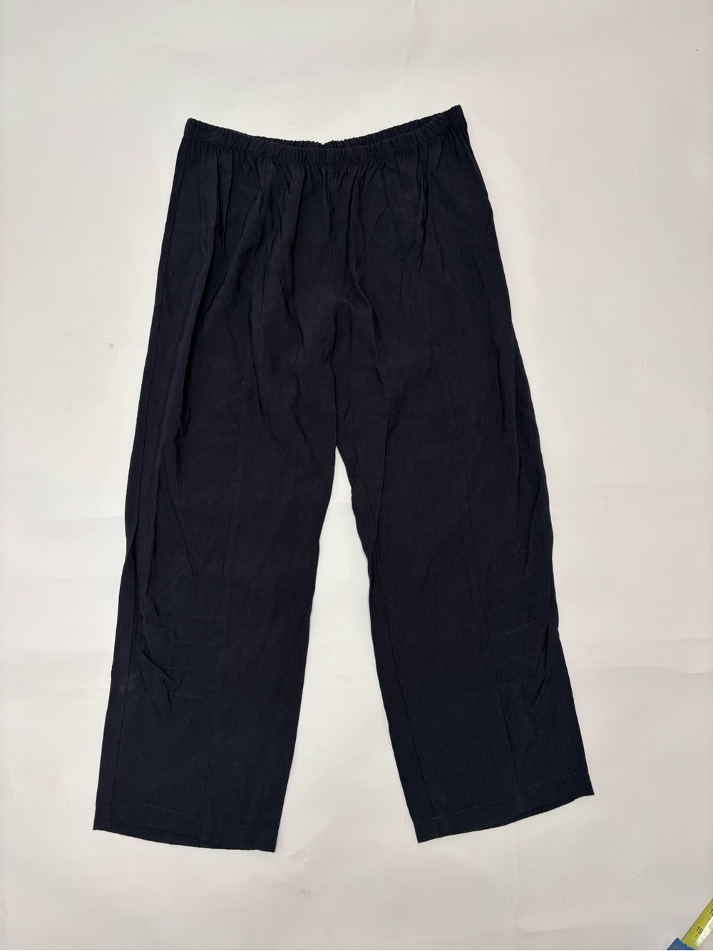 Niche Nilgun Derman Wide Leg Pant Women Sz Xl Black Palazzo Pull On